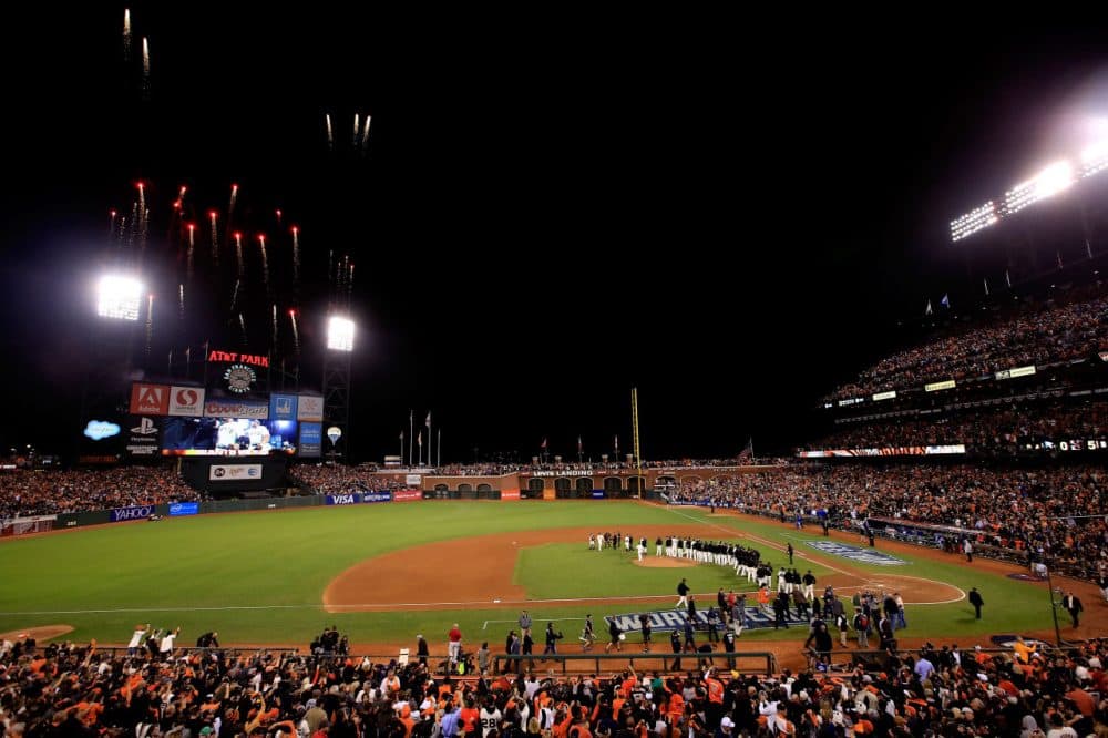 MLB teams no longer sell seats on the field -- nevertheless, teams like the San Francisco Giants have found ways to make money: Forbes estimates the team is worth $2 billion. (Jamie Squire/Getty Images)