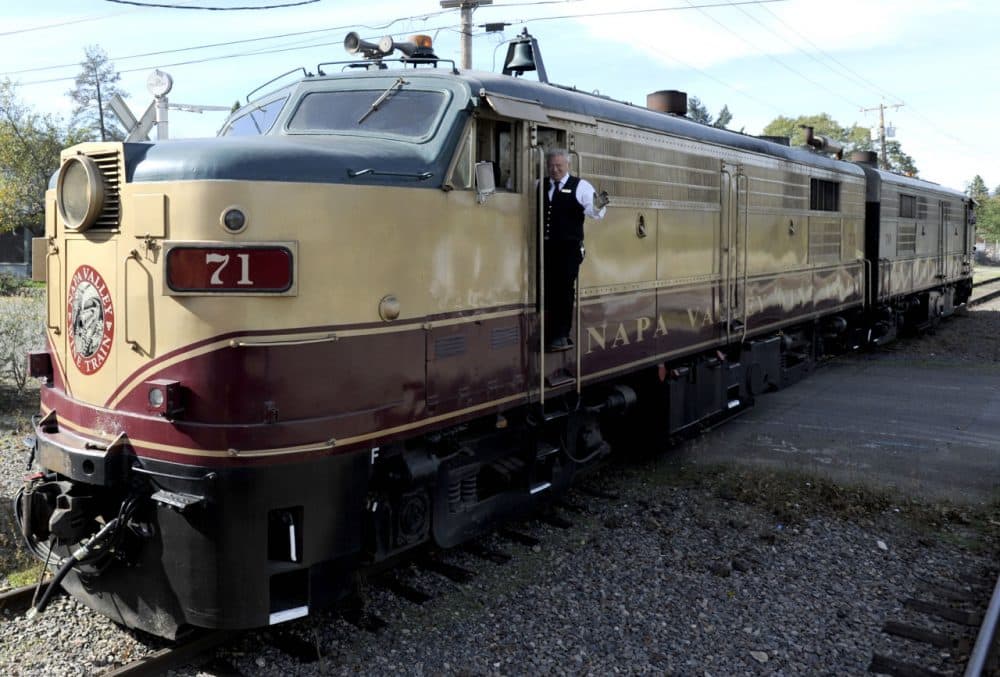 The Napa Valley Wine Train is pictured on November 13, 2010 in Napa, California. (Tim Mosenfelder/Getty Images for Aloft Hotels)