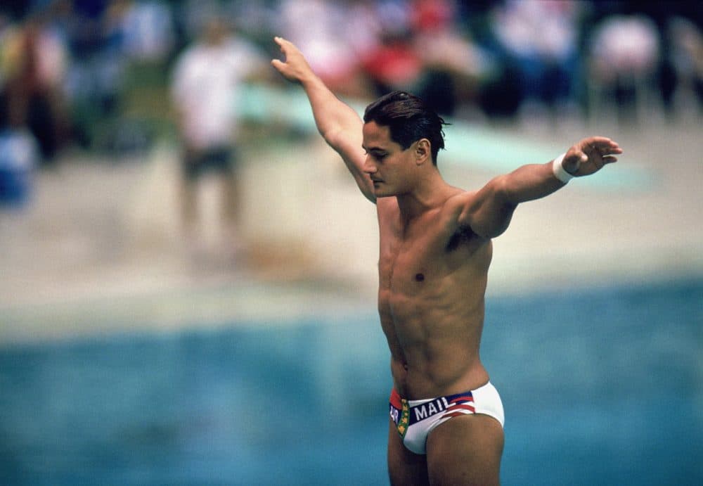 Julie Sondgerath says Greg Louganis is the best diver of all time. (Pascal Rondeau/Getty Images)