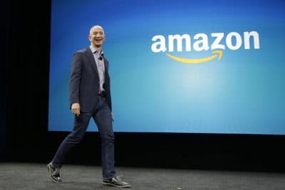 In this file photo, Amazon CEO Jeff Bezos walks on stage for the launch of the new Amazon Fire Phone, Wednesday, June 18, 2014, in Seattle. (AP)
