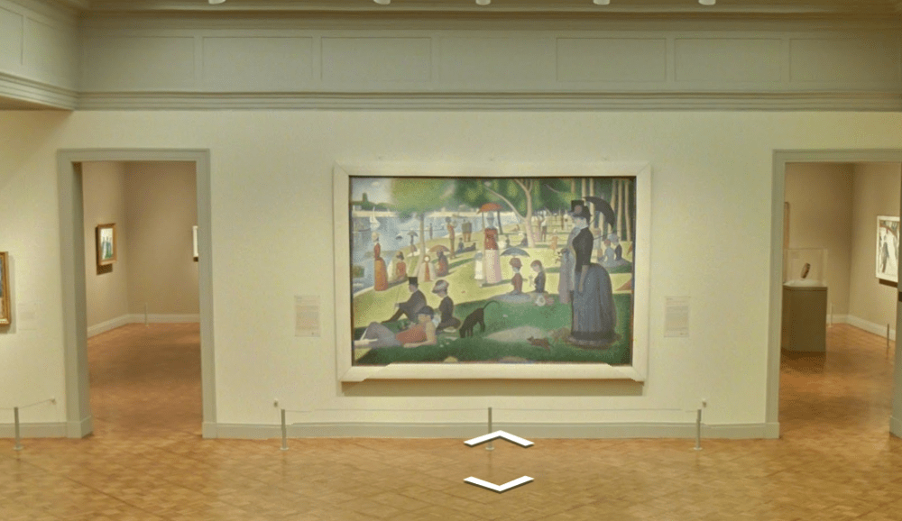 A view of the Art Institute of Chicago and &quot;A Sunday Afternoon on the Island of La Grande Jatte&quot;  by Georges Seurat from the Google Art Project. (Google Art Project)