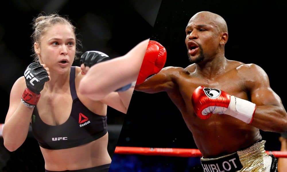 Ronda Rousey thinks she can take Floyd Mayweather in a fight. She said so this week. (Getty Images)