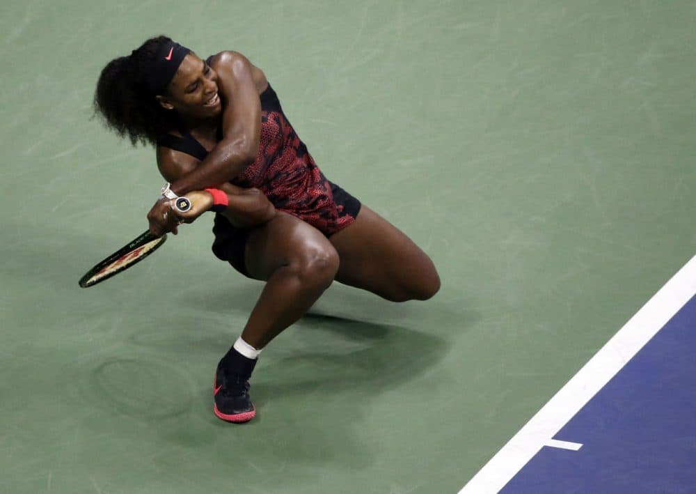 Serena Williams during a quarterfinal match against her sister Venus at the 2015 U.S. Open.(Jason DeCrow/AP)