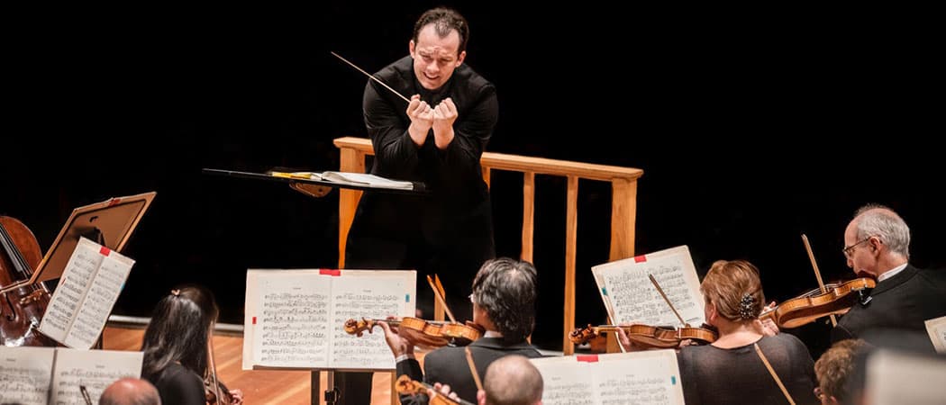 Andris Nelsons and the BSO perform in Berlin on Sept. 5. (Courtesy Marco Borggreve/Boston Symphony Orchestra)