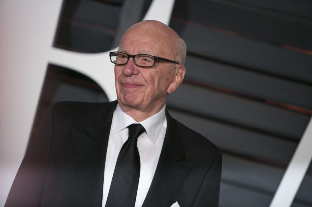 Rupert Murdoch arrives to the 2015 Vanity Fair Oscar Party on February 22, 2015 in Beverly Hills, California. (Adrian Sanchez-Gonzalez/AFP/Getty Images)