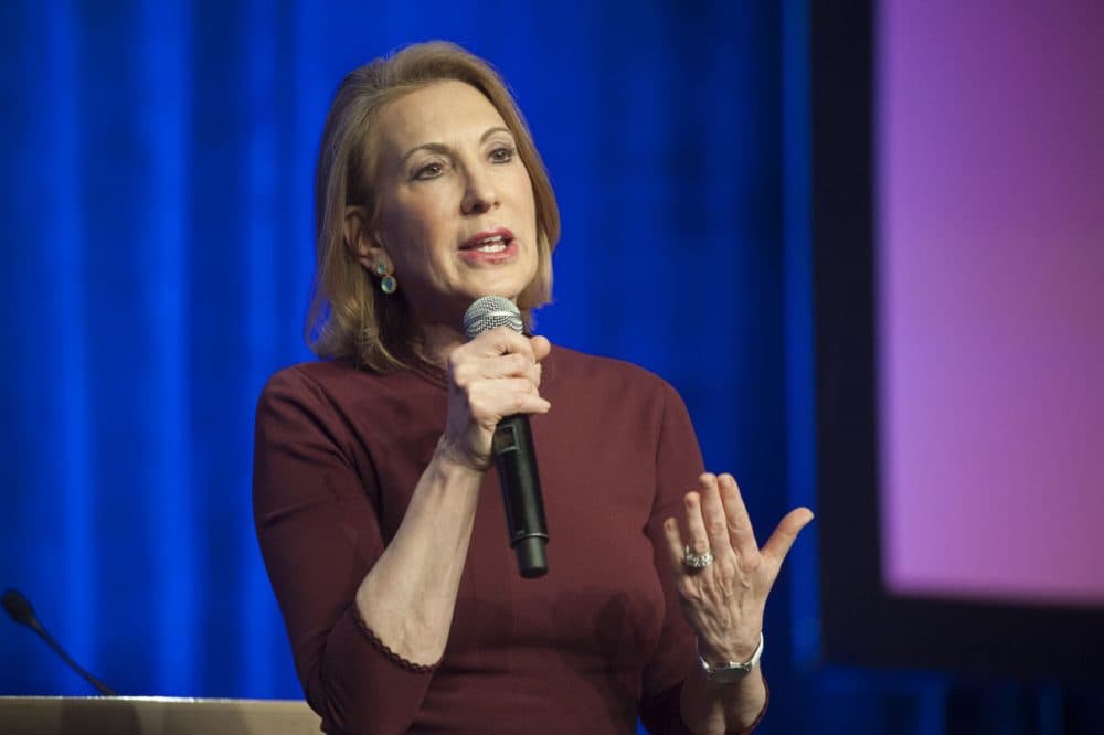 Republican presidential candidate Carly Fiorina speaks during the welcome reception at the Republican National Committee Spring meeting May 13, 2015 at The Phoenician in Scottsdale, Arizona. (Laura Segall/Getty Images)