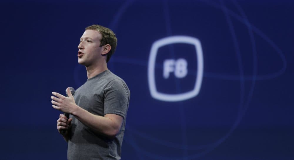 FILE - In this March 25, 2015, file photo, CEO Mark Zuckerberg delivers the keynote address at the Facebook F8 Developer Conference in San Francisco. Zuckerberg said Tuesday, Sept. 15, Facebook may finally be getting a button that lets you quickly express something beyond a &quot;like.&quot; (Eric Risberg/AP)