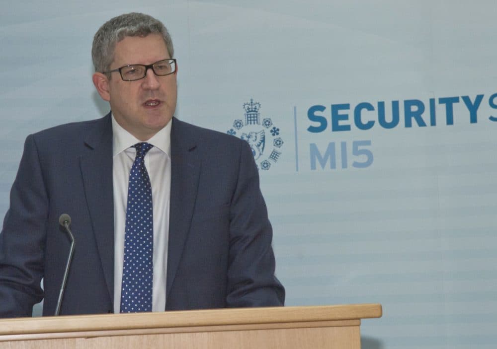 Andrew Parker, Director General of Britain's MI5, recently warned that technology is allowing terrorists to communicate out of reach of authorities. (MI5 Security Service/AP File Photo) 