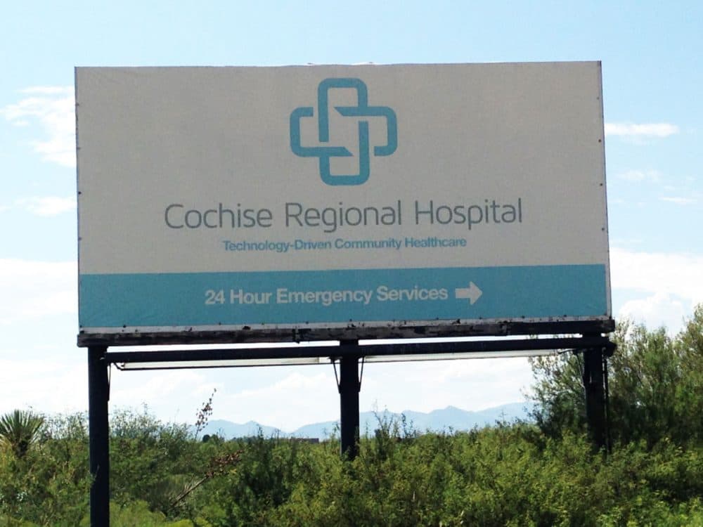 The hospital in Douglas, Arizona, went through several CEOs and bankruptcies before it finally closed in July 2015. Now, the nearest hospital is in Bisbee, about 20 minutes away. (Kate Sheehy/Fronteras Desk)