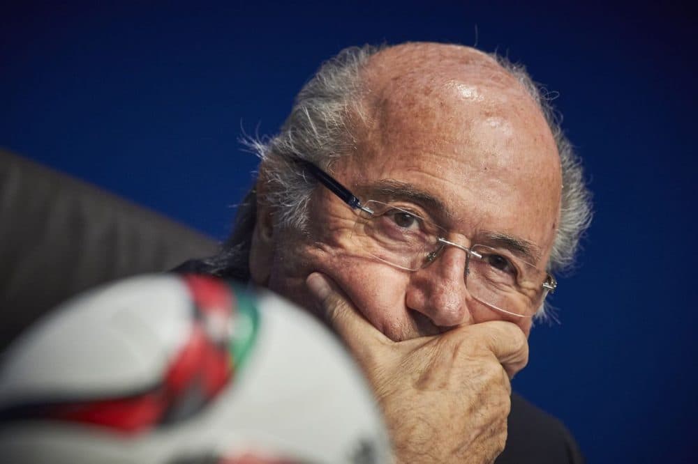Embattled FIFA President Sepp Blatter is being investigated by Swiss prosecutors for criminal wrongdoing.  (Michael Buholzer/AFP/Getty Images) 