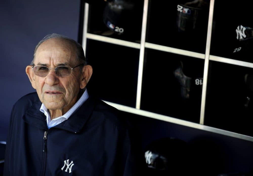 Baseball Hall of Famer Yogi Berra passed away this week. Bill remembers sitting down with him for an interview in 1998. (Jeff Zelevansky/AP)