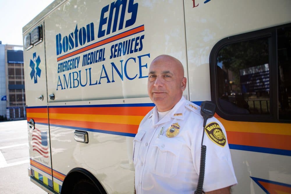 Boston Emergency Medical Services Deputy Superintendent Edmund Hassan (Jesse Costa/WBUR)