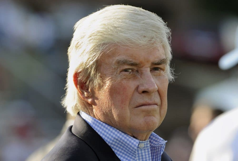 Jack Kemp (1935-2009) is pictured on August 3, 2008 in Canton, Ohio. (Al Messerschmidt/Getty Images)
