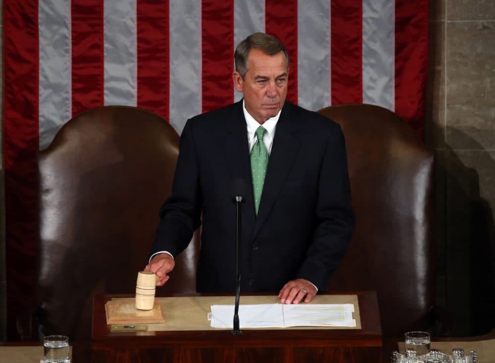 Speaker of the House John Boehner (R-OH) call to order of the joint meeting of the U.S. Congress in the House Chamber of the U.S. Capitol on September 24, 2015 in Washington, D.C. (Mark Wilson/Getty Images)