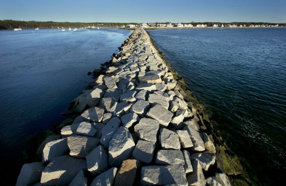 A jetty in Saco, Maine. Many of Ann Beattie's stories center around this state's beaches in the summer. (AP Photo/Robert F. Bukaty)
