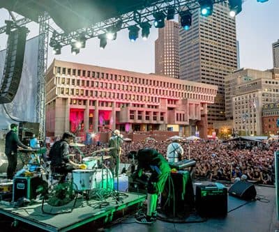 The September 2014 Boston Calling Music Festival at Boston's City Hall Plaza. (Mike Diskin)