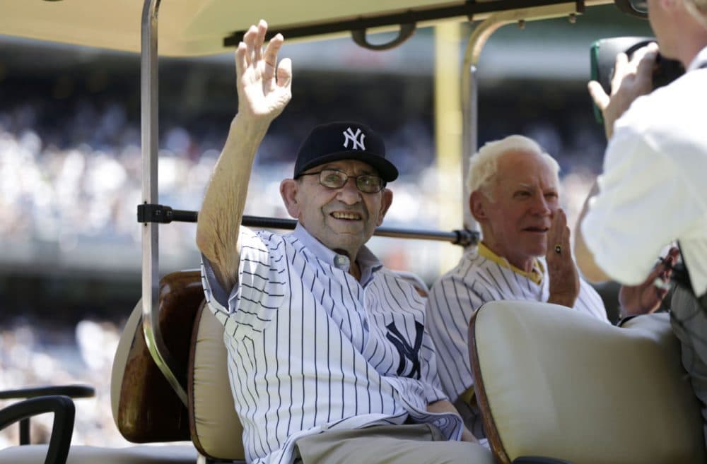 Yogi Berra was fired from his position as the Yankees' manager mid-game in 1985. (AP Photo/Kathy Willens)