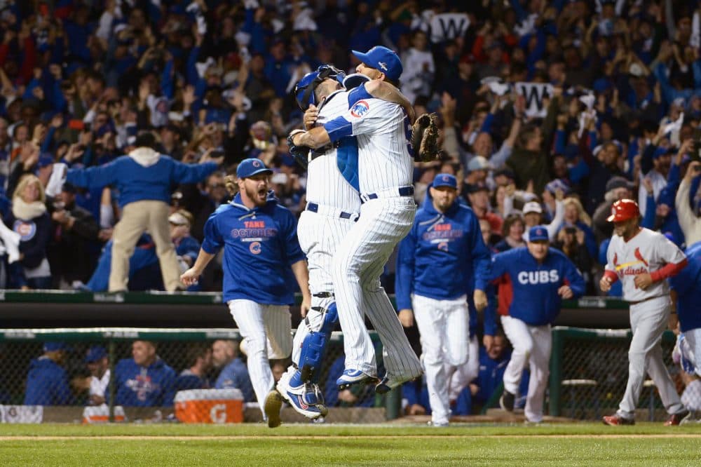 The Chicago Cubs are going to the NLCS! The Cubs topped the Cardinals 3-1 in the NLDS. (David Banks/Getty Images)
