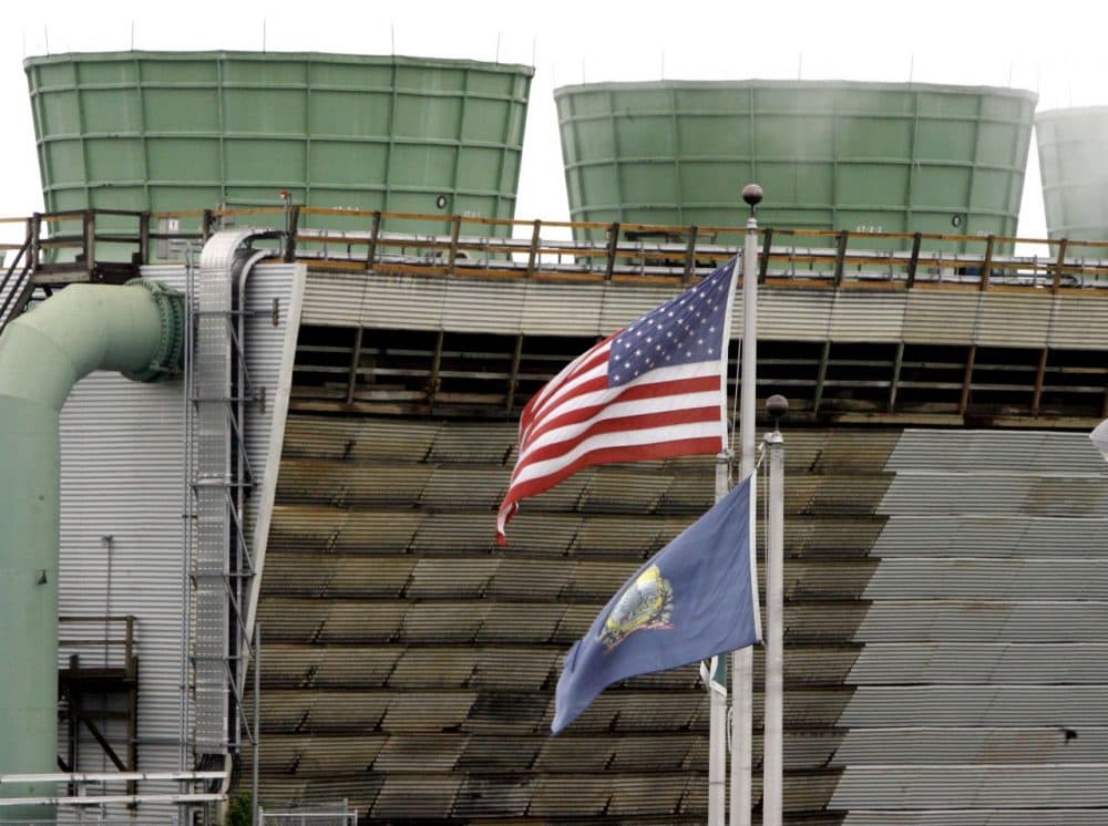 Vermont Yankee nuclear plant closed last year but is not expected to be deconstructed until 2068.  (Toby Talbot/AP)