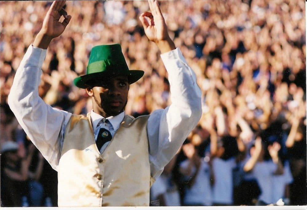Michael Brown was the first African-American to serve as the Notre Dame Leprechaun. (Courtesy Michael Brown)