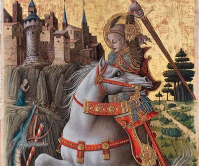 &quot;Saint George Slaying the Dragon,&quot; by Carlo Crivelli, 1470 (Courtesy Gardner museum)