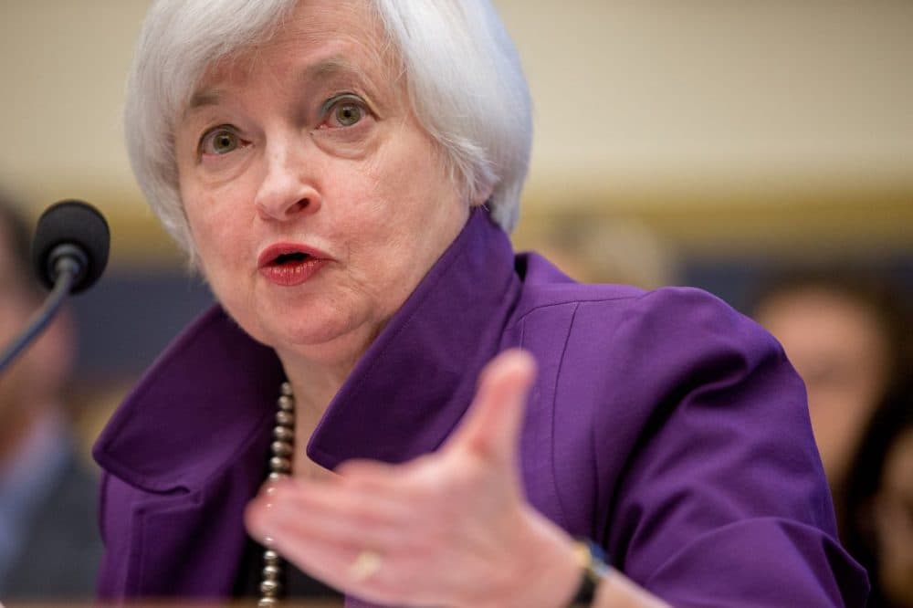 Federal Reserve Chair Janet Yellen testifies on banking supervision Wednesday. (Andrew Harnik/AP)
