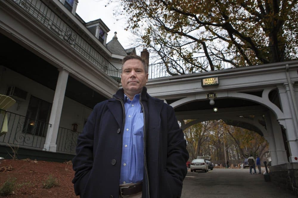 Rich Winant owns Kelly House, a sober home in Wakefield. (Jesse Costa/WBUR)