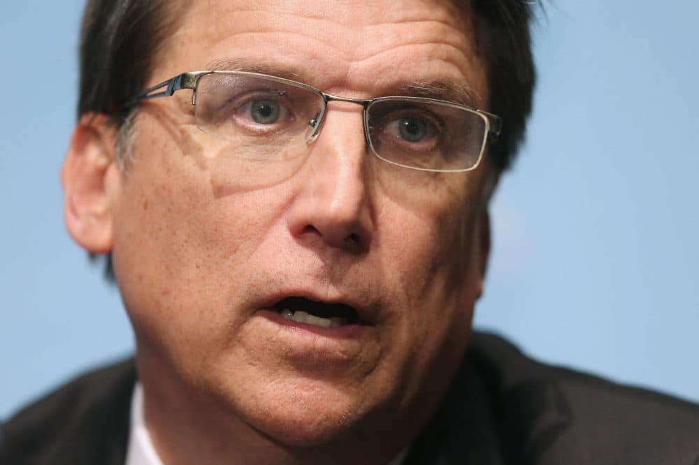 North Carolina Governor Pat McCrory holds a news conference with fellow members of the Republican Governors Association at the U.S. Chamber of Commerce February 23, 2015 in Washington, D.C. (Chip Somodevilla/Getty Images)