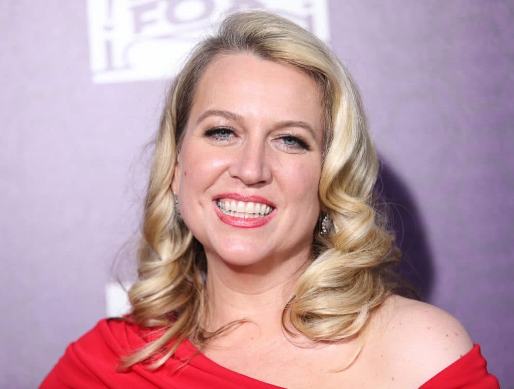 Cheryl Strayed arrives at the Fox Searchlight Golden Globes after-party at the Beverly Hilton Hotel January 2015. (Omar Vega/Invision/AP)