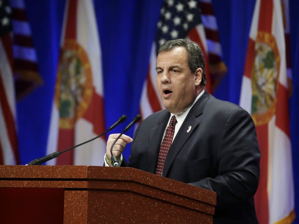 There was some controversy when a poll knocked GOP candidates Chris Christie, above, and Mike Huckabee off a Fox Business Channel debate. Pollster Steve Koczela likes CNN's new criteria better. (John Raoux/AP)