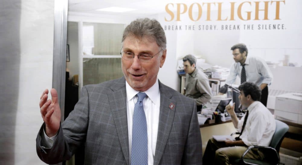 Marty Baron: &quot;Many charitable nonprofits... get a pass on close examinations because they are seen as doing good. And many do good, but that shouldn’t exempt them from accountability.” Pictured: Baron, former editor of The Boston Globe, walks the red carpet as he attends the Boston-area premiere of the film &quot;Spotlight.&quot; (Steven Senne/AP) 
