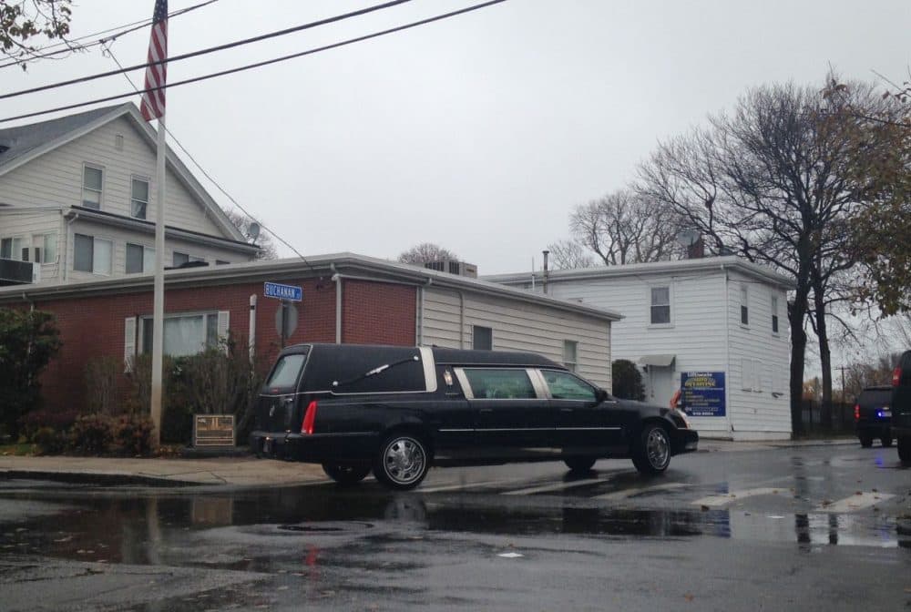 Bella Bond was laid to rest in a private service in Winthrop on Saturday. (Kassandra Sundt/WBUR)