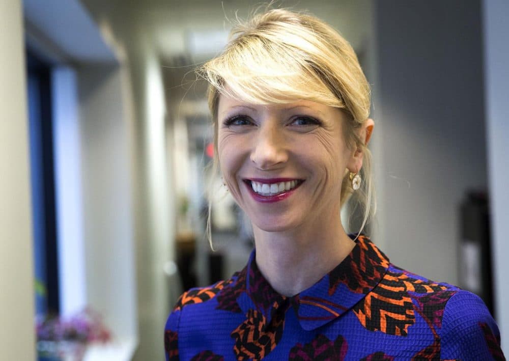 Harvard Business School social psychologist Amy Cuddy is best known for her TED Talk about power poses. Now she's expanding on her ideas in a new book called &quot;Presence.&quot; (Robin Lubbock/WBUR)