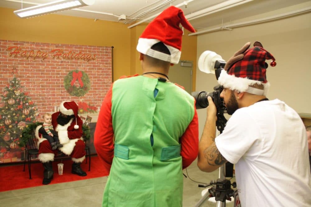 A Seattle initiative aims to give kids the chance to take a photo with a black Santa. (Joshua McNichols/KUOW)