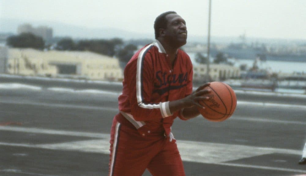 Star player Meadowlark Lemon warms up for a game. (US Navy/Wikimedia Commons)