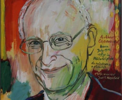 Portrait of Arthur Obermayer, oil on canvas, 2015, by awardee Marlis Glaser. (Courtesy of Karl Branz, Attenweiler)