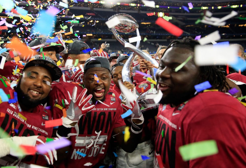 Alabama was pleased with the outcome of their college football semi-final win. But fans were less than thrilled by the game itself. (Jamie Squire/Getty Images)