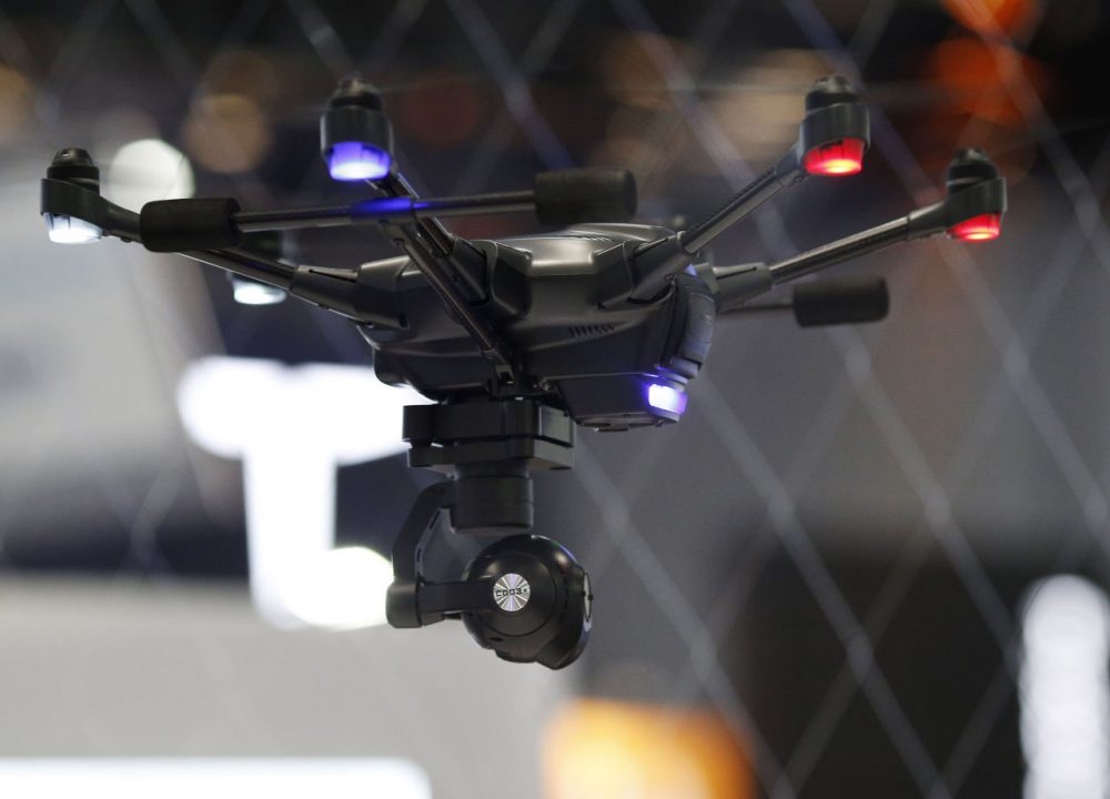 Before the holidays, the Federal Aviation Administration predicted 1 million drones would be given as gifts this year. If you received one, there are some rules you should keep in mind.  Pictured here, a Yuneec Typhoon H drone operates at the International Consumer Electronics Show Friday in Las Vegas. (John Locher/AP)