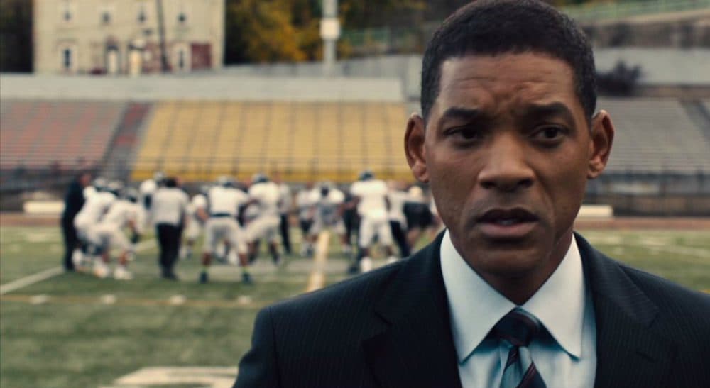 Some thought the new football drama, “Concussion,” might do real damage to the sport. That appears to be a very unlikely outcome. In this screen grab, Will Smith is pictured portraying Dr. Bennet Omalu. (Sony Pictures)