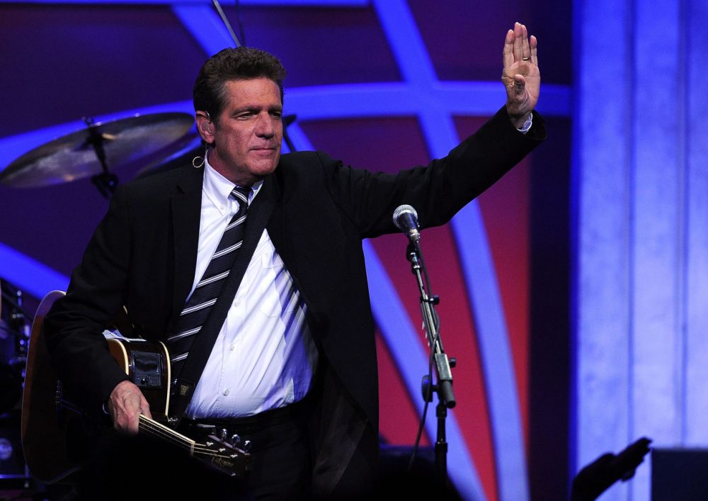 Musician Glenn Frey of The Eagles performs onstage during the 16th Annual Race to Erase MS event themed &quot;Rock To Erase MS&quot; co-chaired by Nancy Davis and Tommy Hilfiger at the Hyatt Regency Century Plaza on May 8, 2009 in Century City, California. (Kevork Djansezian/Getty Images)