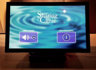 SharingClinic allows users to listen to a range of stories from different perspectives: hospital patients facing very serious illnesses, their families and friends, doctors, nurses, psychiatrists and others. (Rachel Zimmerman/WBUR)