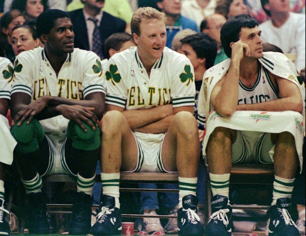Only A Game's Gary Waleik never expected to be alone in an elevator with Larry Bird. But that's exactly what happened in 1994. (AP Photo/Stephan Savoia)
