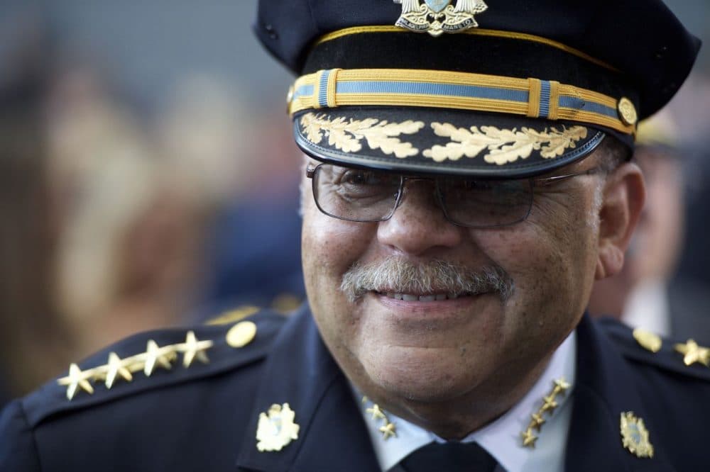 Philadelphia Police Commissioner Charles H. Ramsey, who leads the fourth largest police department in the nation, attends an event by U.S. President Barack Obama at the Salvation Army, Ray &amp; Joan Kroc Corps Community Center May 18, 2015 in Camden, New Jersey. Camden was recently designated as a &quot;Promise Zone&quot;, which uses government grants and social programs to increase the local economy. Obama spoke about how these community partnerships are vital to create many different opportunities for all Americans.  (Mark Makela/Getty Images)
