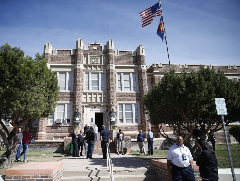 Skinner Middle School in Denver, Colorado. (Brennan Linsley/AP)