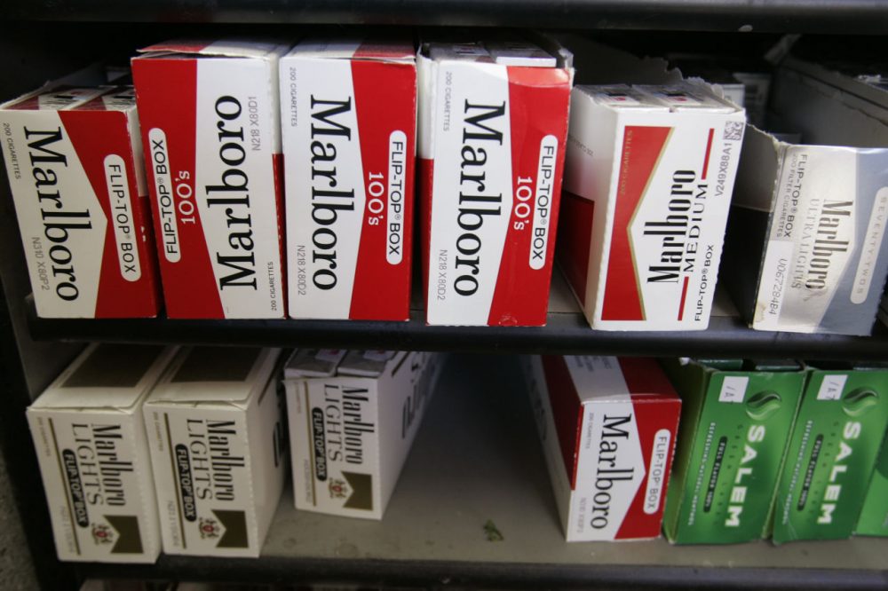 In this 2014 file photo, Philip Morris' Marlboro cigarettes are on display at a market in Palo Alto, Calif. (Paul Sakuma/AP)