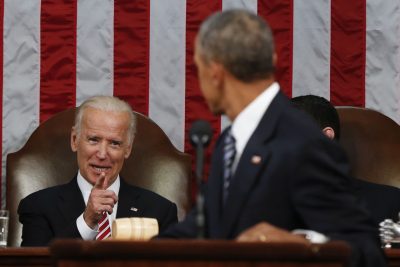 During his final State of the Union address, President Obama announced a new national effort to cure cancer. He said Vice President Joe Biden, who lost his 46-year-old son to cancer last year, would lead the effort. (Evan Vucci/AP)
