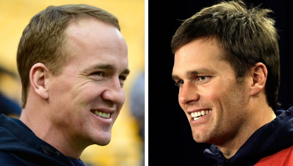 Sunday's AFC Championship Game could be the final postseason matchup between Tom Brady and Peyton Manning. (File/AP)