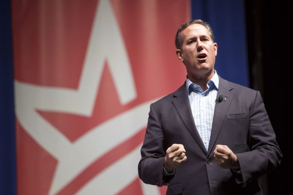 In 2012, Republican presidential candidate Rick Santorum, seen here on Dec. 5, 2015, won three of six March 1 &quot;SEC states,&quot; but Mitt Romney became the nominee. (Scott Morgan/AP)