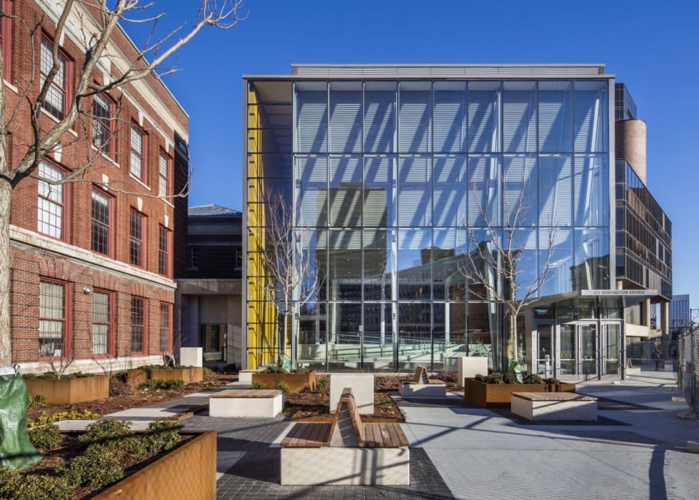 The exterior of Massachusetts College of Art and Design's new building. (Richard Barnes)