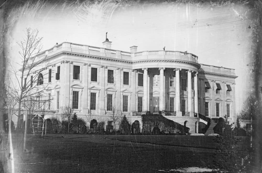 This is the earliest known photograph of the White House, taken around 1846 by John Plumbe during the administration of James K. Polk. (Wikimedia Commons)